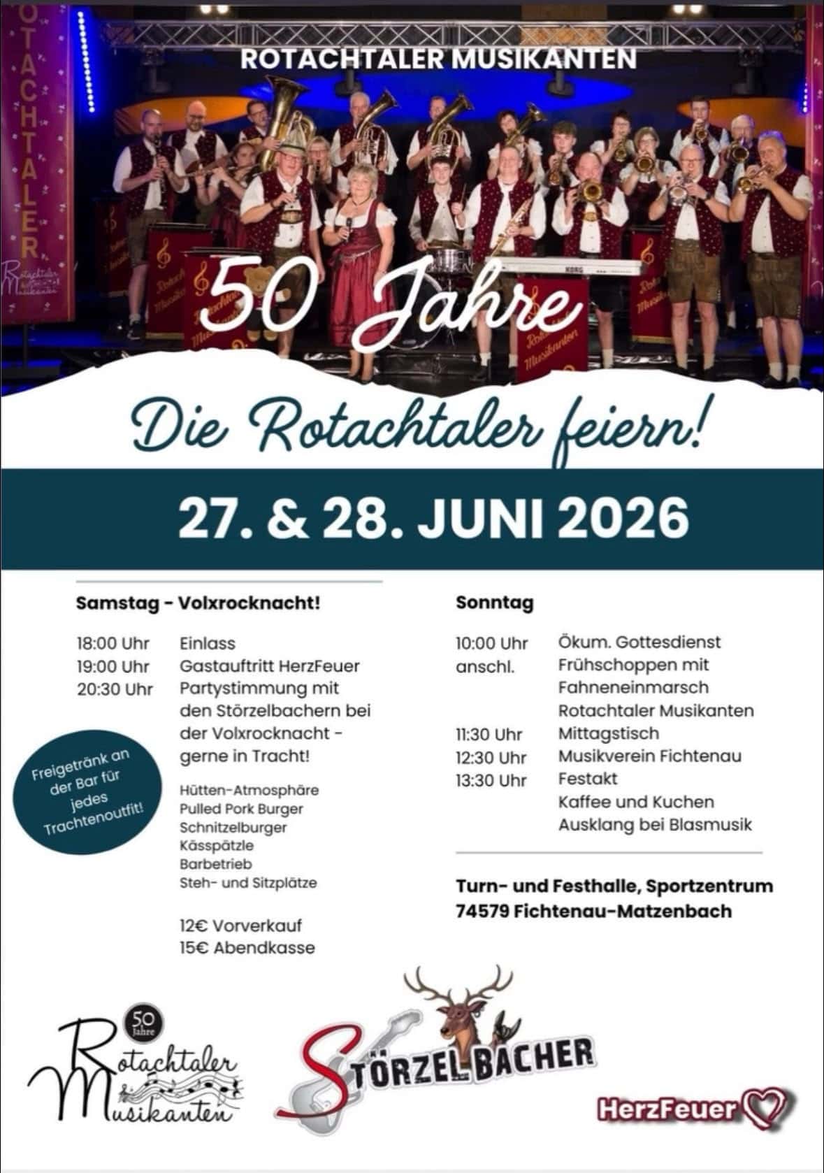 50 Jahre Rotachtaler Musikanten